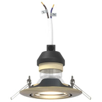 Spotlights con i riflettori 6 pcs Ottone 9 x 9 cm Metallo 4108173