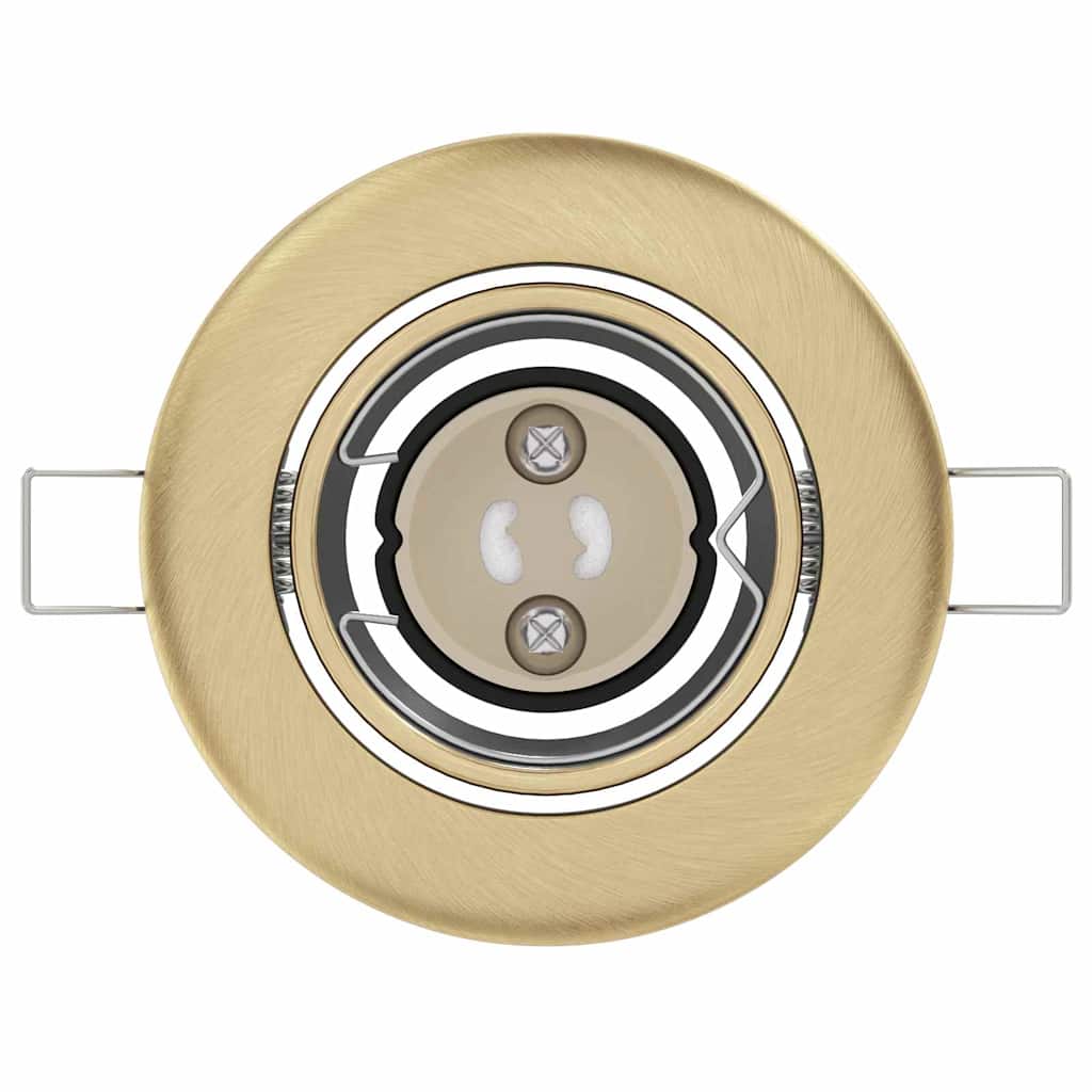 Spotlights con i riflettori 12 pcs Ottone 9 x 9 cm Metallo 4108174