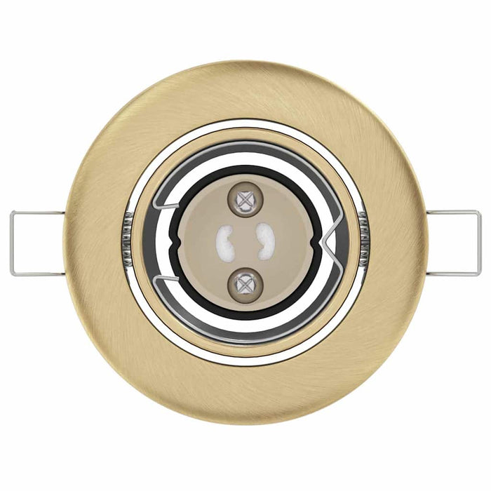 Spotlights con i riflettori 12 pcs Ottone 9 x 9 cm Metallo 4108174