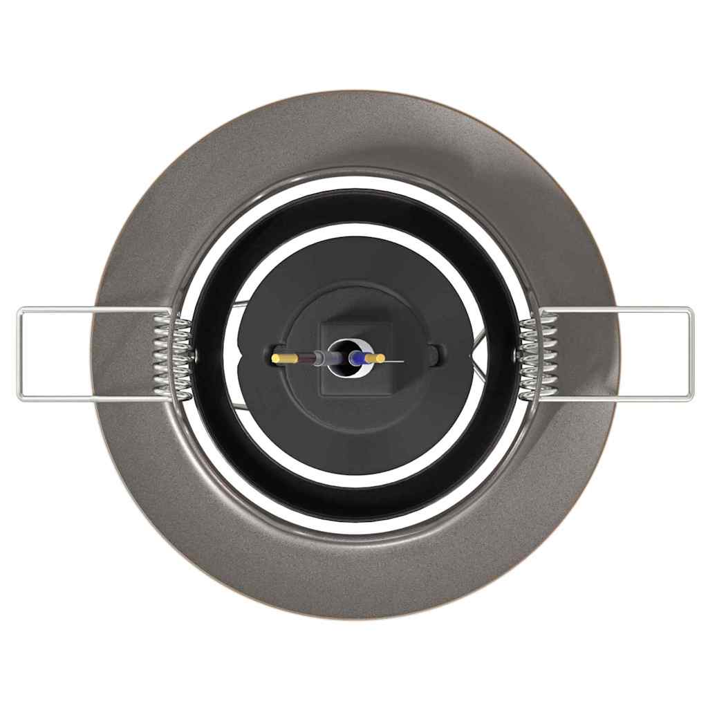 Spotlights con i riflettori 12 pcs Ottone 9 x 9 cm Metallo 4108174