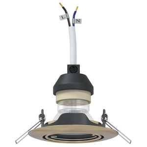 Spotlights con i riflettori 24 pcs Ottone 9 x 9 cm Metallo 4108175