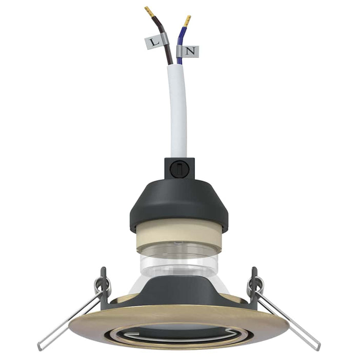 Spotlights con i riflettori 24 pcs Ottone 9 x 9 cm Metallo 4108175