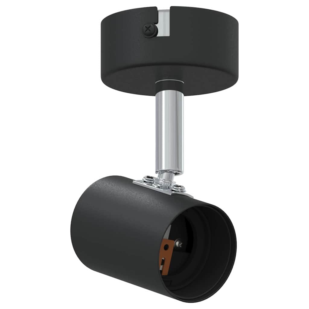 Faretto da soffitto moderno orientabile per interni 6,5 x 6 x 11,5 cm metallo nero 02_0058285