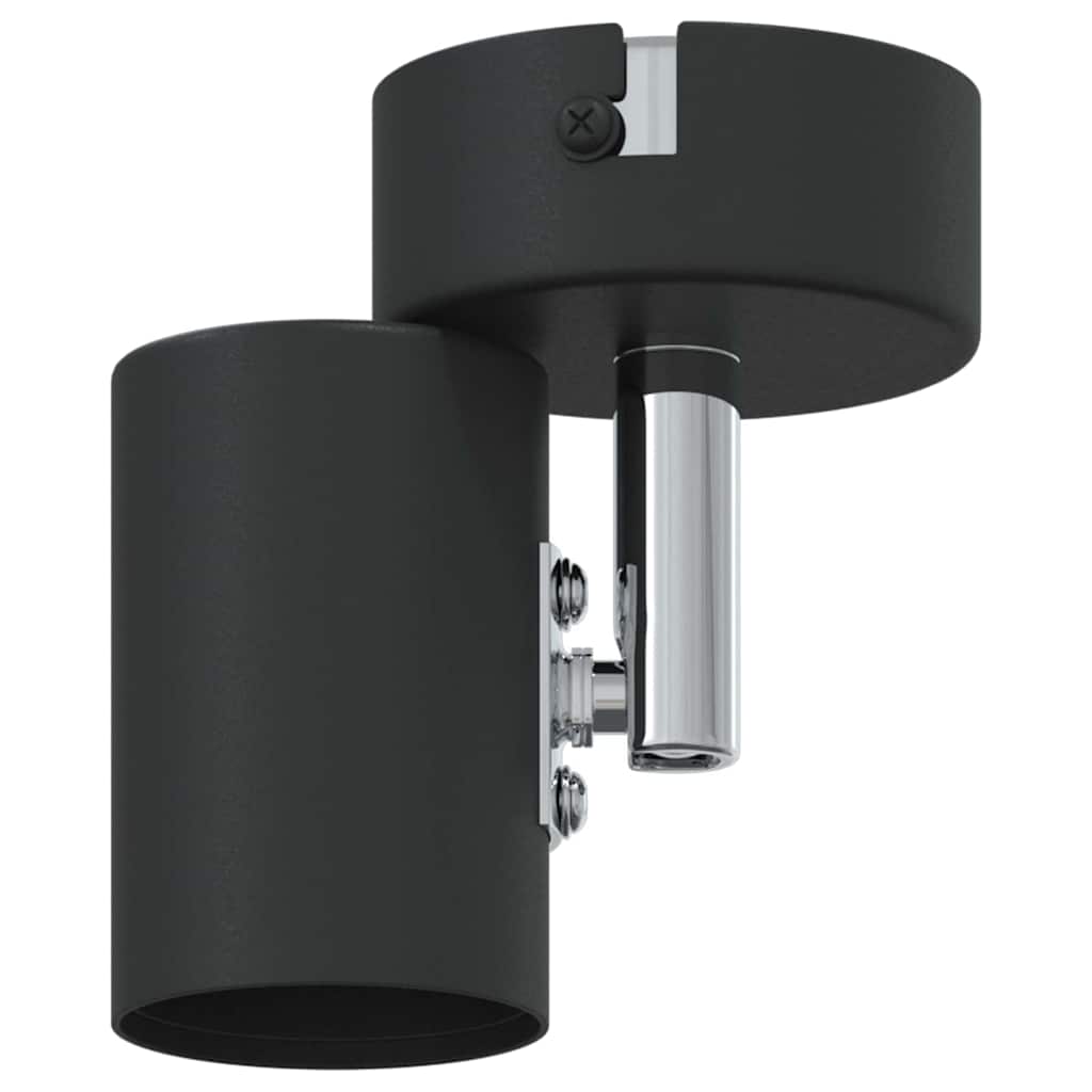 Faretto da soffitto moderno orientabile per interni 6,5 x 6 x 11,5 cm metallo nero 02_0058285
