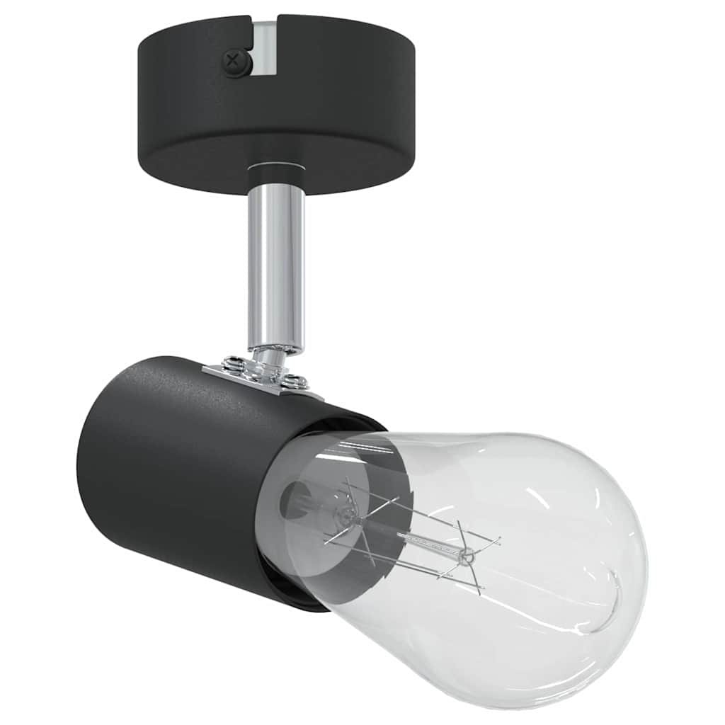 Faretto da soffitto moderno orientabile per interni 6,5 x 6 x 11,5 cm metallo nero 02_0058285