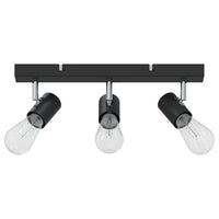 Faretto da soffitto Nero 38 x 6.5 x 11.5 cm Acciaio 4108182