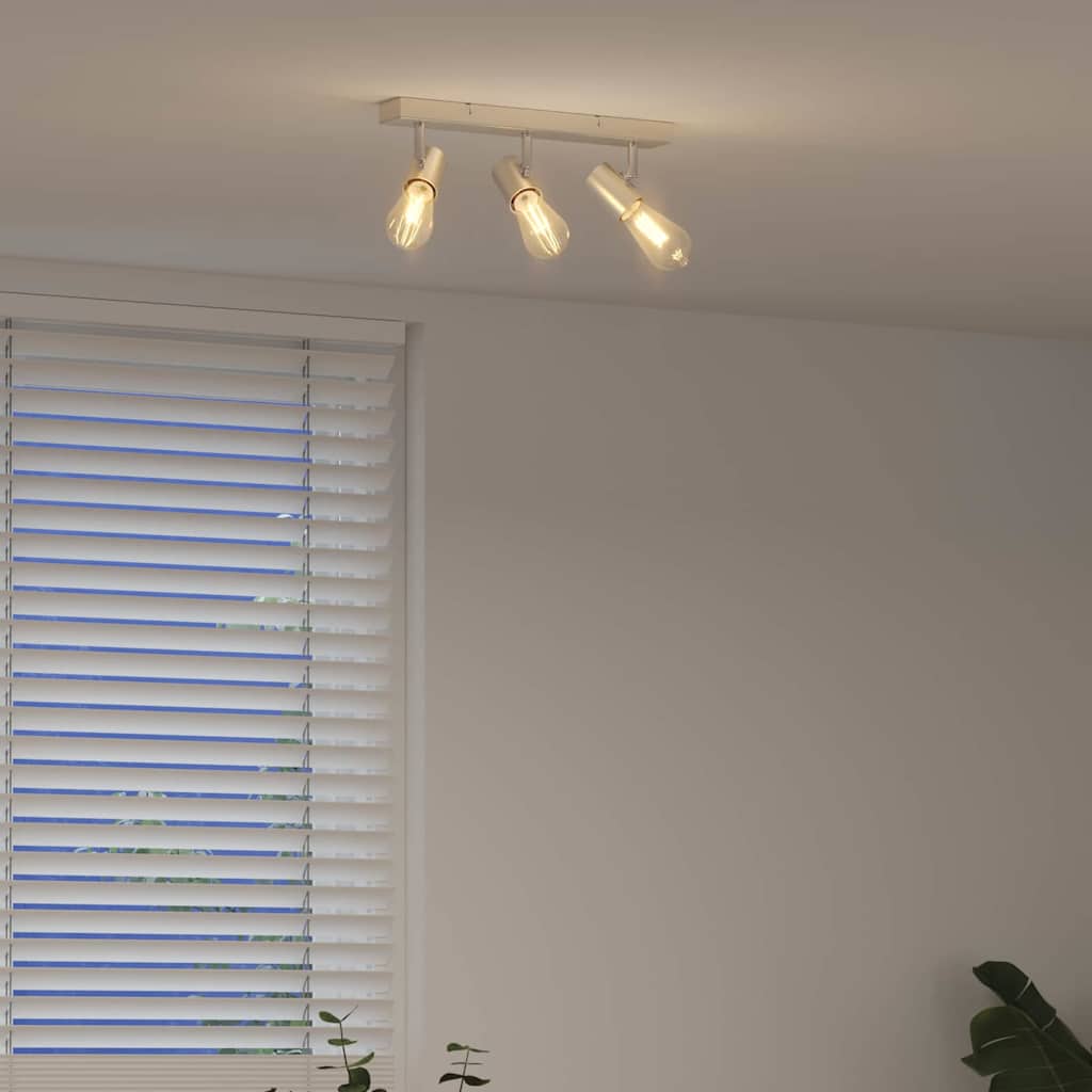 Faretto da soffitto Nickel spazzolato 38 x 6.5 x 11.5 cm 4108184