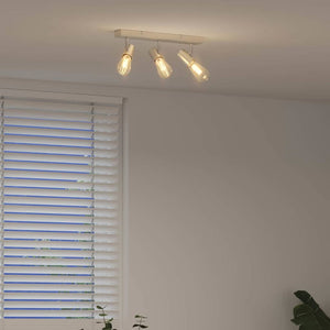 Faretto da soffitto Nickel spazzolato 38 x 6.5 x 11.5 cm 4108184