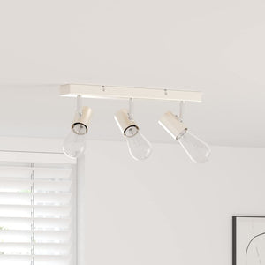 Faretto da soffitto Nickel spazzolato 38 x 6.5 x 11.5 cm 4108184