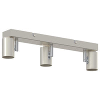 Faretto da soffitto Nickel spazzolato 38 x 6.5 x 11.5 cm 4108184