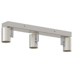 Faretto da soffitto Nickel spazzolato 38 x 6.5 x 11.5 cm 4108184