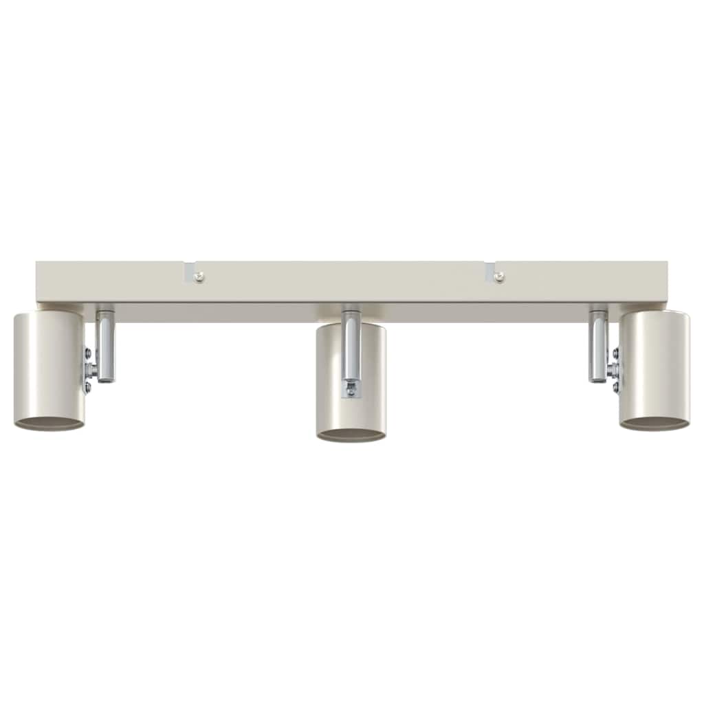 Faretto da soffitto Nickel spazzolato 38 x 6.5 x 11.5 cm 4108184