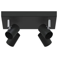 Faretto da soffitto Nero 26.5 x 26 x 11.5 cm Acciaio 4108185