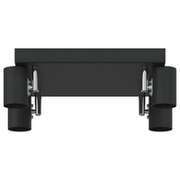 Faretto da soffitto Nero 26.5 x 26 x 11.5 cm Acciaio 4108185