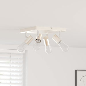 Faretto da soffitto Nickel spazzolato 26.5 x 26 x 11.5 cm 4108187