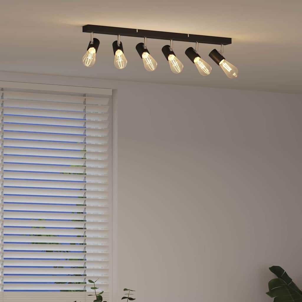 Faretto da soffitto Nero 73 x 6.5 x 11.5 cm Acciaio 4108188