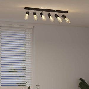 Faretto da soffitto Nero 73 x 6.5 x 11.5 cm Acciaio 4108188