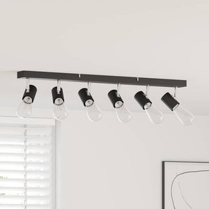 Faretto da soffitto Nero 73 x 6.5 x 11.5 cm Acciaio 4108188