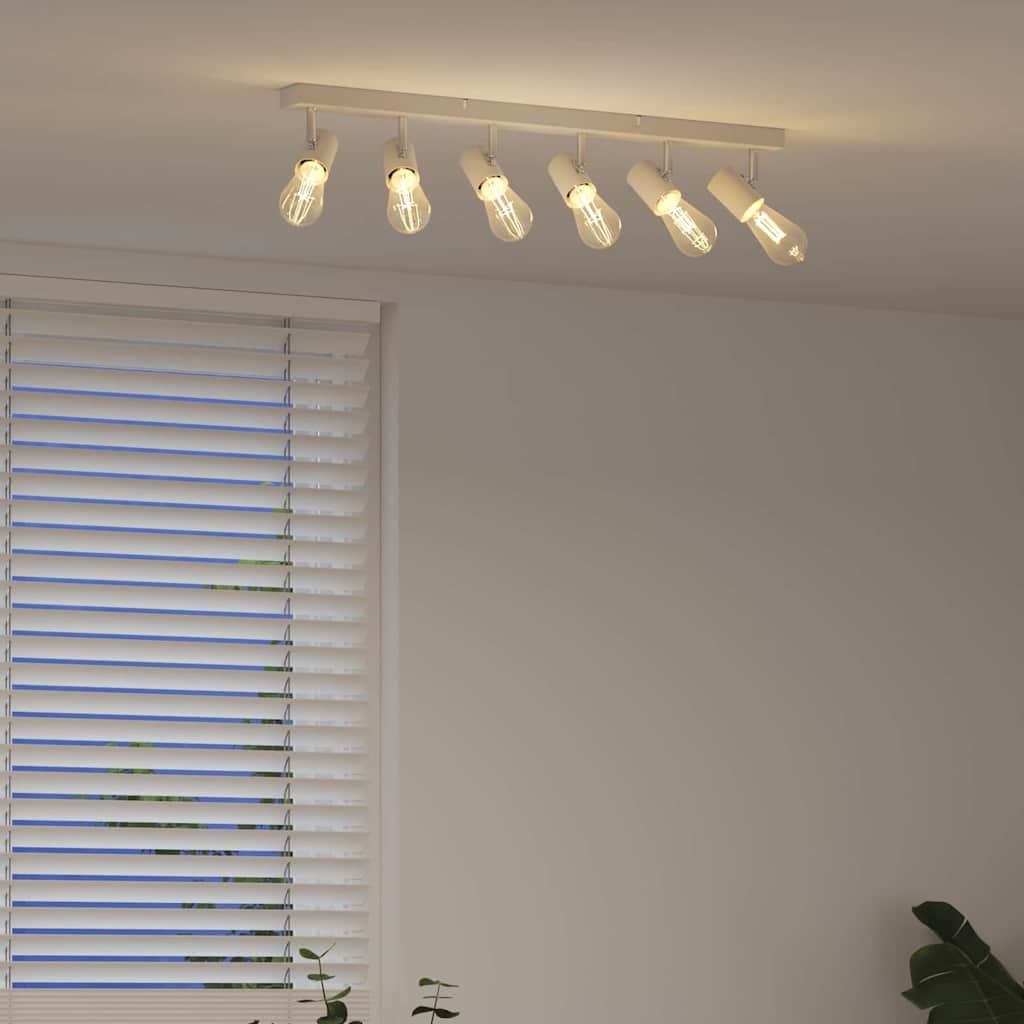 Faretto da soffitto Bianco 73 x 6.5 x 11.5 cm Acciaio 4108189