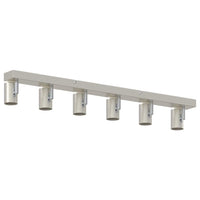 Faretto da soffitto Nickel spazzolato 73 x 6.5 x 11.5 cm 4108190