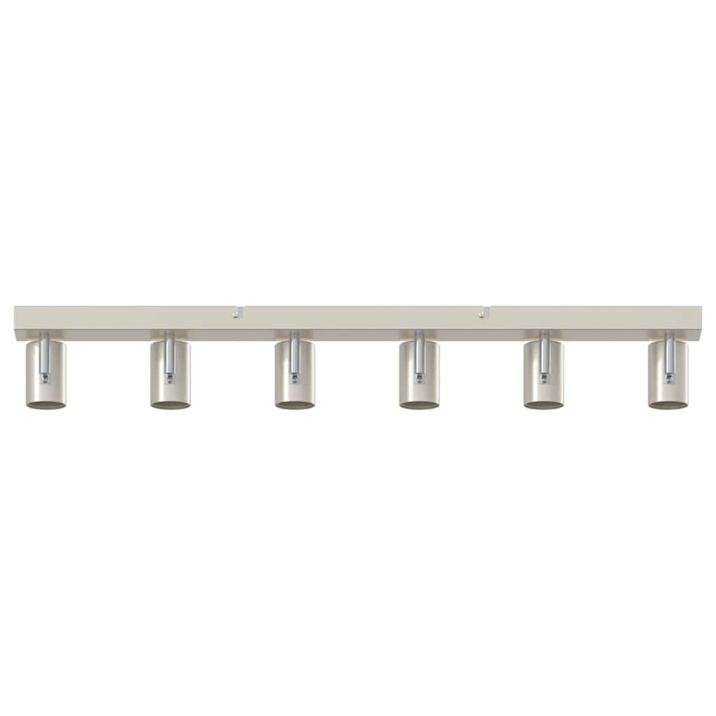 Faretto da soffitto Nickel spazzolato 73 x 6.5 x 11.5 cm 4108190