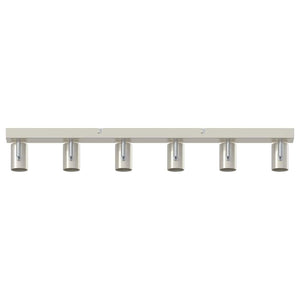 Faretto da soffitto Nickel spazzolato 73 x 6.5 x 11.5 cm 4108190