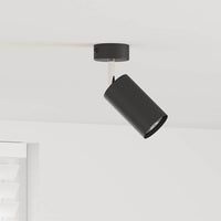 Faretto da soffitto Nero 6 x 6 x 16.5 cm Acciaio 4108191
