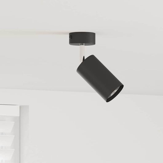 Faretto da soffitto Nero 6 x 6 x 16.5 cm Acciaio 4108191