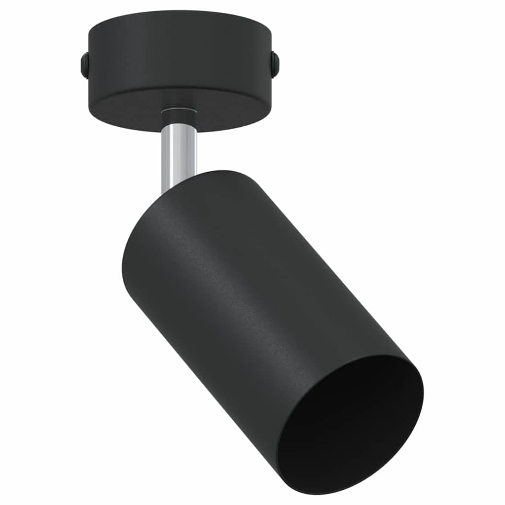 Moderno faretto orientabile da soffitto 6 x 6 x 16 cm per un'illuminazione precisa in metallo nero 02_0058299
