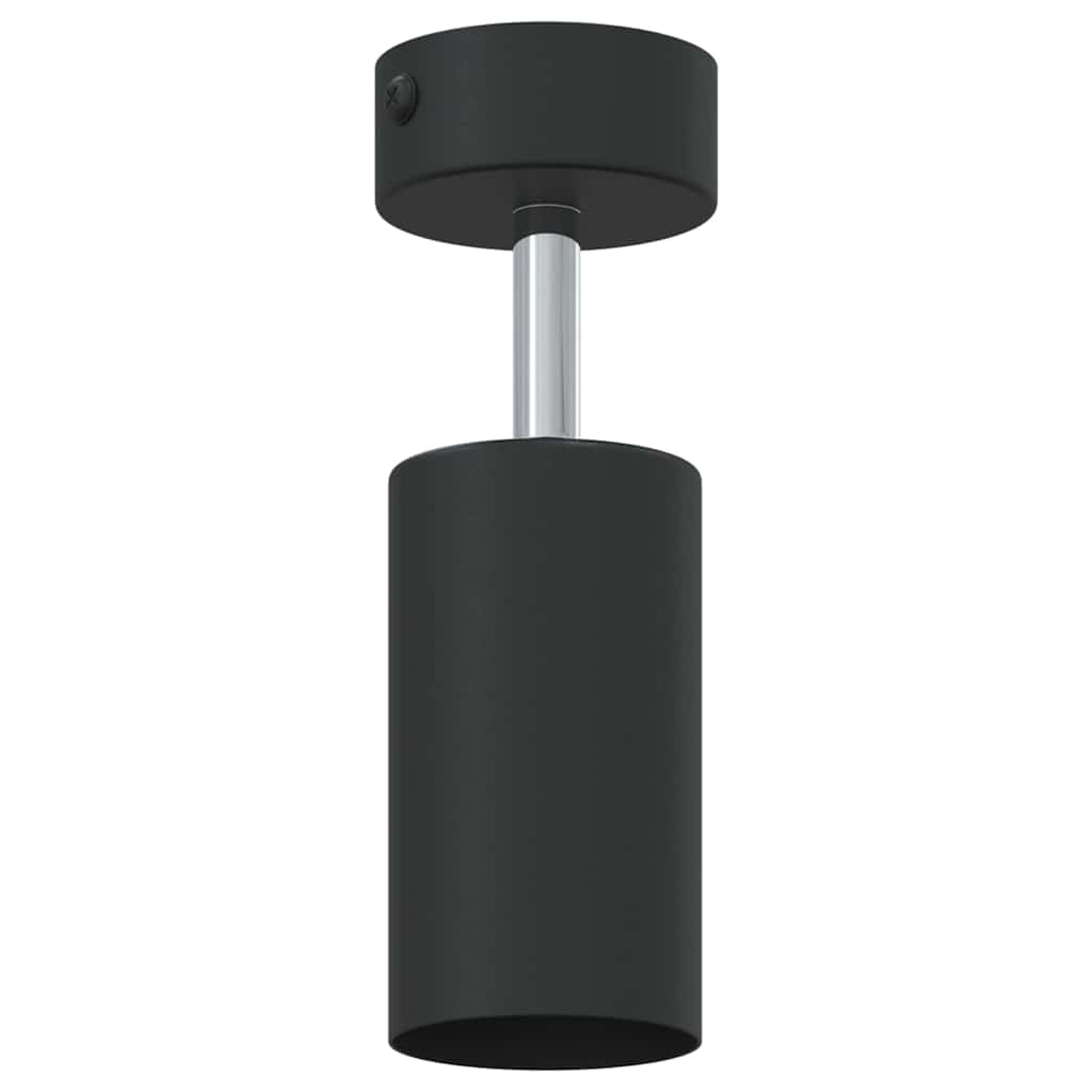 Moderno faretto orientabile da soffitto 6 x 6 x 16 cm per un'illuminazione precisa in metallo nero 02_0058299