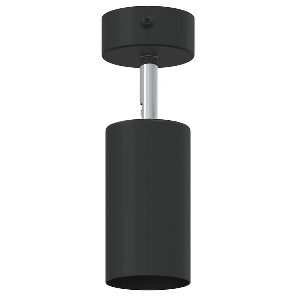Moderno faretto orientabile da soffitto 6 x 6 x 16 cm per un'illuminazione precisa in metallo nero 02_0058299