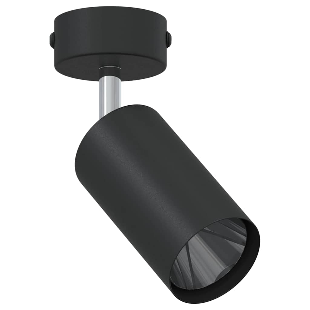 Moderno faretto orientabile da soffitto 6 x 6 x 16 cm per un'illuminazione precisa in metallo nero 02_0058299