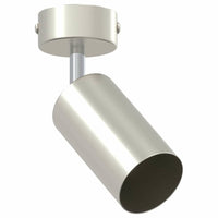 Faretto da soffitto Nickel spazzolato 6 x 6 x 16.5 cm Acciaio 4108193