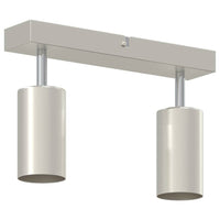 Faretto da soffitto Nichel spazzolato 26 x 5.5 x 16.5 cm 4108196