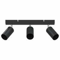 Faretto da soffitto Nero 38 x 5.5 x 16.5 cm Acciaio 4108197