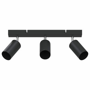 Faretto da soffitto Nero 38 x 5.5 x 16.5 cm Acciaio 4108197