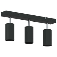 Faretto da soffitto Nero 38 x 5.5 x 16.5 cm Acciaio 4108197