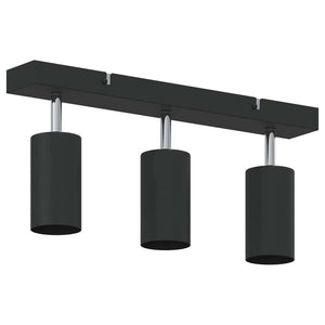Faretto da soffitto Nero 38 x 5.5 x 16.5 cm Acciaio 4108197
