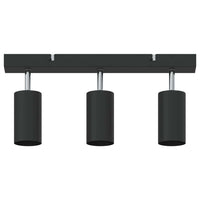 Faretto da soffitto Nero 38 x 5.5 x 16.5 cm Acciaio 4108197