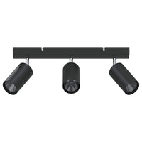 Faretto da soffitto Nero 38 x 5.5 x 16.5 cm Acciaio 4108197