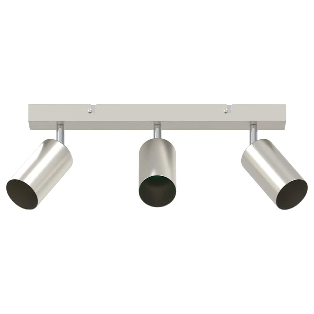 Faretto da soffitto Nickel spazzolato 38 x 5.5 x 16.5 cm 4108199