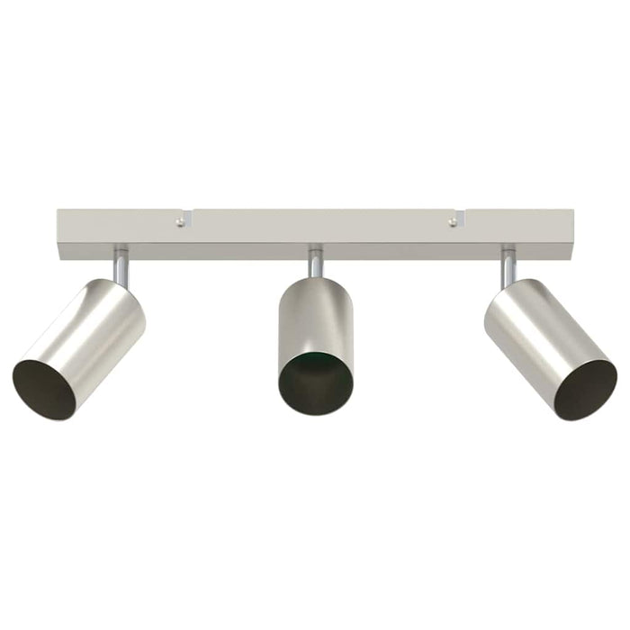 Faretto da soffitto Nickel spazzolato 38 x 5.5 x 16.5 cm 4108199