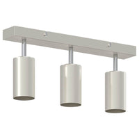 Faretto da soffitto Nickel spazzolato 38 x 5.5 x 16.5 cm 4108199