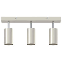 Faretto da soffitto Nickel spazzolato 38 x 5.5 x 16.5 cm 4108199