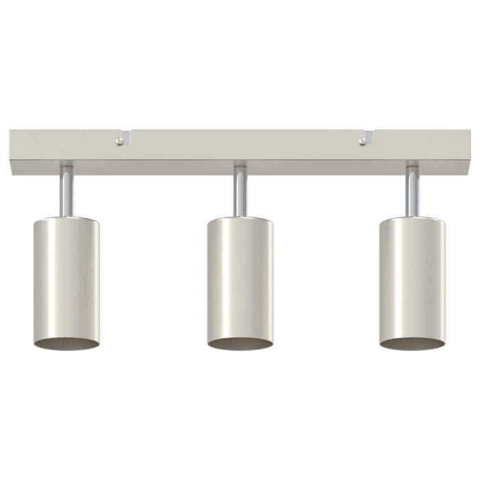 Faretto da soffitto Nickel spazzolato 38 x 5.5 x 16.5 cm 4108199