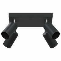 Faretto da soffitto Nero 26 x 26 x 16.5 cm Acciaio 4108200