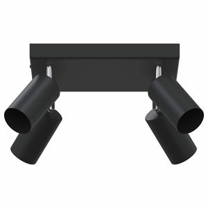 Faretto da soffitto Nero 26 x 26 x 16.5 cm Acciaio 4108200