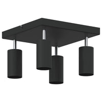 Faretto da soffitto Nero 26 x 26 x 16.5 cm Acciaio 4108200