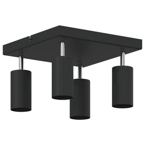 Faretto da soffitto Nero 26 x 26 x 16.5 cm Acciaio 4108200