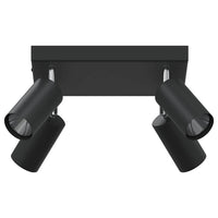 Faretto da soffitto Nero 26 x 26 x 16.5 cm Acciaio 4108200
